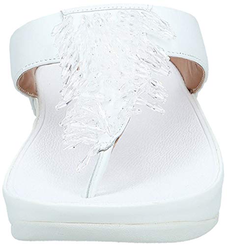 FitFlop Rumba Toe-Thong Sandals, Sandal Mujer, Blanco Urban White 194, 40 EU