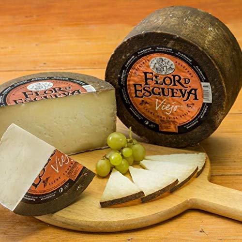 Flor de Esgueva Viejo Queso Completo Peso Aproximado 3,35 Kilogramos llévate GRATIS unas ricas Alegrías Riojanas J Vela - Queso Viejo - Elaborado exclusivamente con leche cruda o pasteurizada