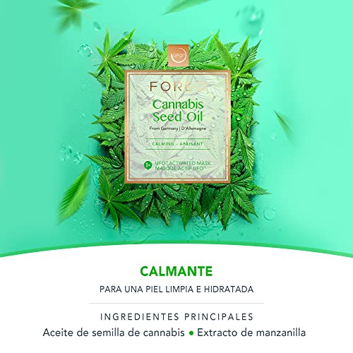 FOREO Cannabis Seed Oil - mascarilla activada por UFO, pack de 6