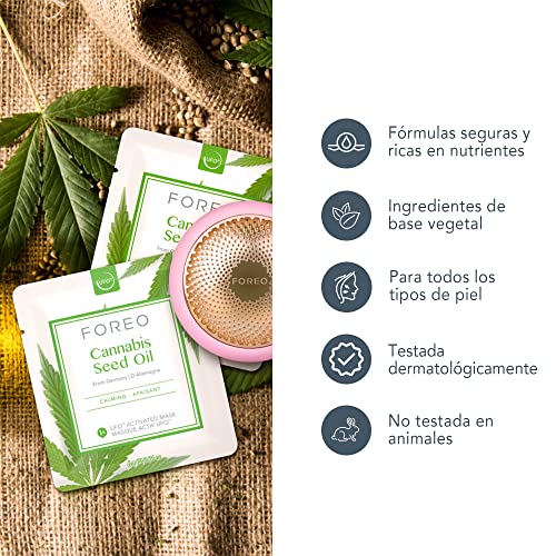 FOREO Cannabis Seed Oil - mascarilla activada por UFO, pack de 6