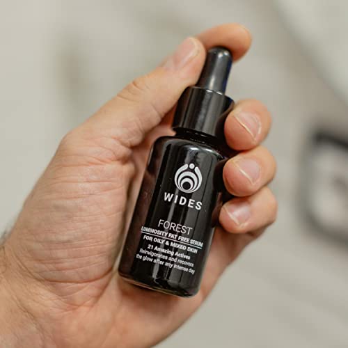 FOREST. Serum Facial Piel Grasa masculina I Serum natural acuoso con Niacinamida para matificar el rostro I Serum antiedad hombre con 21 Activos 100% Naturales y 74% Ecológicos como la Astaxantina.