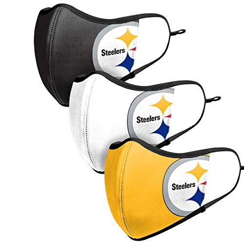 Forever Collectibles UK PITTSBURGH STEELERS SPORT CARA FUNDA - Paquete de 3 unidades WH