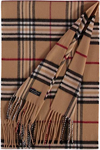 FRAAS Cashmink® Bufanda a cuadros para hombre y mujer - 35 x 200 cm - Pañuelo fabricado en Alemania - Chal XXL cálido - Fular a cuadros más suave que el cashmere - Perfecto para el invierno