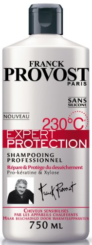 FRANCK PROVOST EXPERT PROTECTION 230°C Shampooing Professionnel Répare et Protège du Desséchement. Formule sans silicone pour un toucher cheveu naturel. 750.0 ml