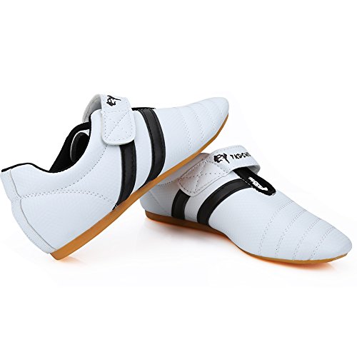 Fsskgx Zapatos de Taekwondo, Zapatillas de Artes Marciales, Boxeo, Zapatos Ligeros de Kung fu Taichi para Adultos y niños