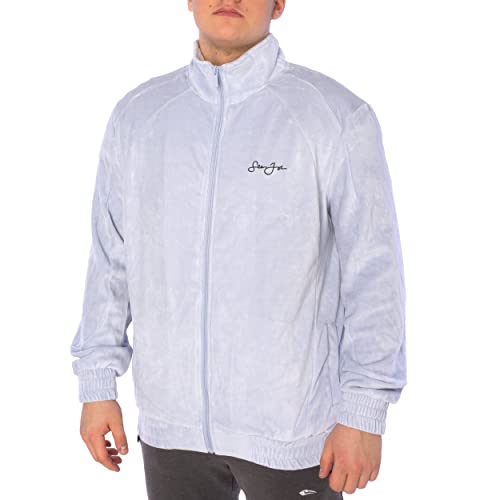 FUBU Sean John - Chándal deportivo de terciopelo para hombre, azul claro, XL