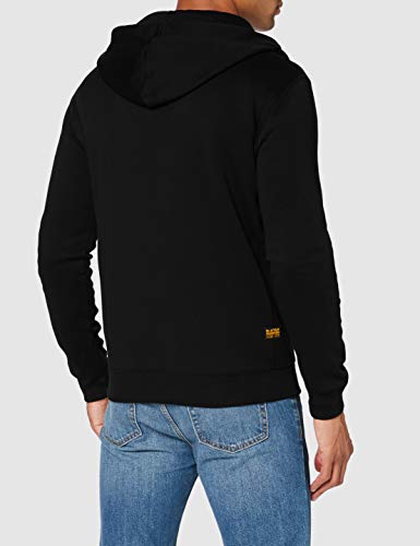 G-STAR RAW, hombres Sudadera Hooded Zip Premium Core, Negro (dk black C235-6484), S