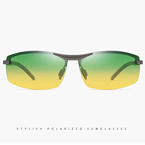 Gafas De Sol Polarizadas De Día Y De Noche Gafas De Sol para Hombre Conducción Gafas De Color De Visión Nocturna Protección UV400,B