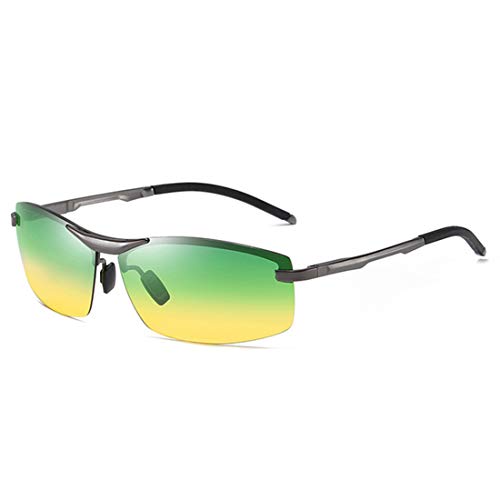 Gafas De Sol Polarizadas De Día Y De Noche Gafas De Sol para Hombre Conducción Gafas De Color De Visión Nocturna Protección UV400,B