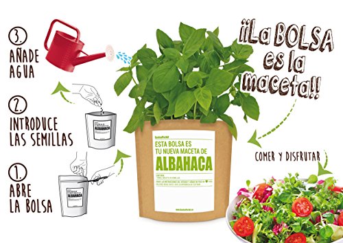 Garden Pocket - Kit de Cultivo de ALBAHACA - Bolsa Maceta