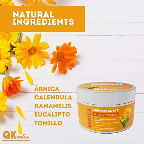 GEL CREMA ARNICA MONTANA - Ayuda a aliviar y calmar las molestias musculares y de articulaciones - Alto contenido en extracto de Árnica, de Caléndula, Hamamelis - Masaje (300 ml)