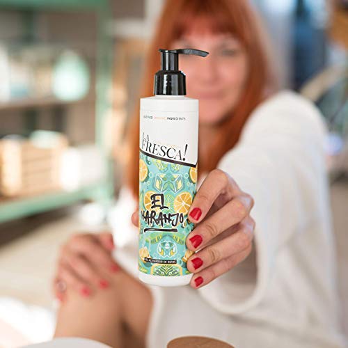 Gel de Rizos El Naranjo para el cuidado del cabello, mejora la hidratación, el brillo, el volumen y la elasticidad. Con extractos ecológicos, naturales y veganos. - 250 ml.