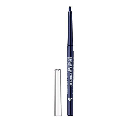 Gel eyeliner Manhattan Endless Stay Waterproof. Color 003: Azul oscuro Deep Ocean. Larga duración, no mancha y es resistente al agua, sin necesidad de afilarlo, pack de una unidad