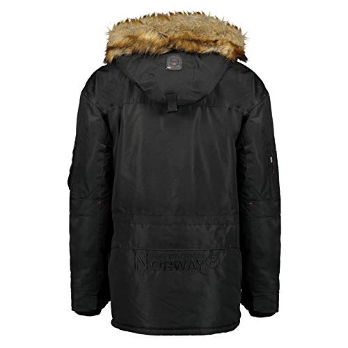 Geographical Norway Parka de hombre ABIOSAURE (Negro, M)