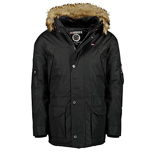 Geographical Norway Parka de hombre ABIOSAURE (Negro, M)