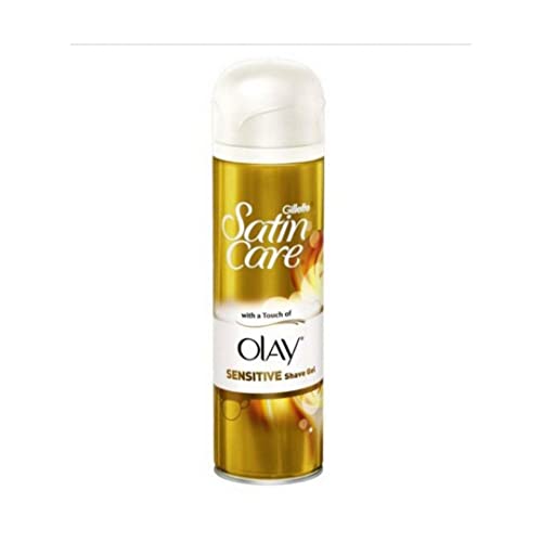 Gillette Satin Care With Touch of Olay Gel de afeitado sensible, 200 ml