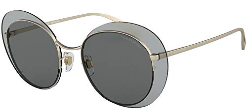 Giorgio Armani 0AR6079 Gafas de Sol, Matte Pale Gold, 52 para Mujer