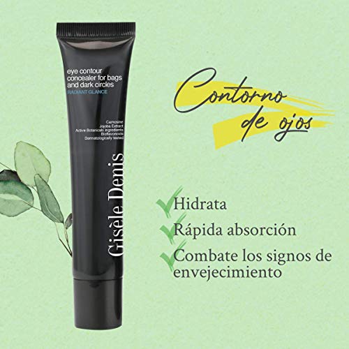 GISÈLE DENIS - Contorno de Ojos, Corrector de Ojeras y Bolsas, Crema Cuidado Facial, 15 mg