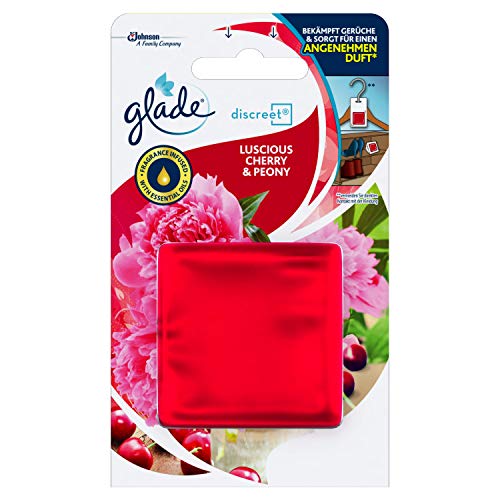 Glade (by Brise) - Recambio para ambientador Discreet para habitaciones pequeñas, aroma de cereza y peonía, 1 unidad (8 g)