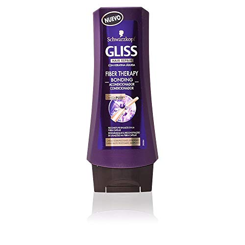 Gliss Fiber Therapy Acondicionador de Schwarzkopf para cabello sobreprocesado (plancha y/o tinte) - 1 ud de 200 ml