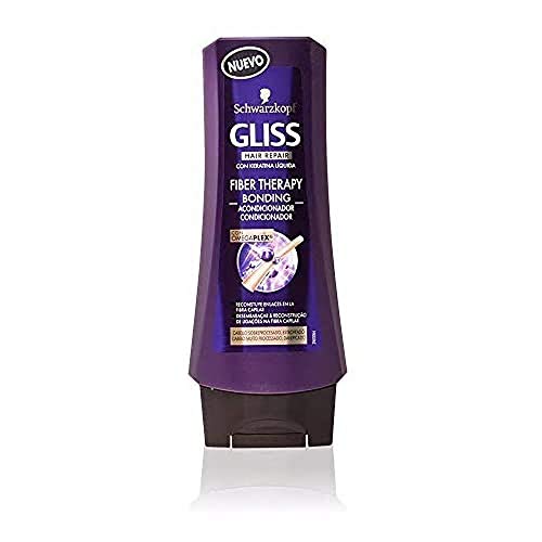 Gliss Fiber Therapy Acondicionador de Schwarzkopf para cabello sobreprocesado (plancha y/o tinte) - 1 ud de 200 ml