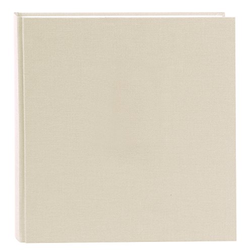 goldbuch 27605 Álbum de fotos Summertime Trend 2 con 60 páginas blancas con separadores de pergamino, álbum de recuerdos con cubierta de lino, álbum de fotos para pegar, color beige, 30 x 31 cm