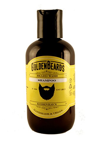 Golden Beards - Champú para barba de 100 ml. Haga su barba más suave y limpia con el mejor champú para barba. La mejor limpieza de su barba con ingredientes naturales. Champú que ayuda a detener el picor de la barba (Golden Beards Lavanda 100 ml)