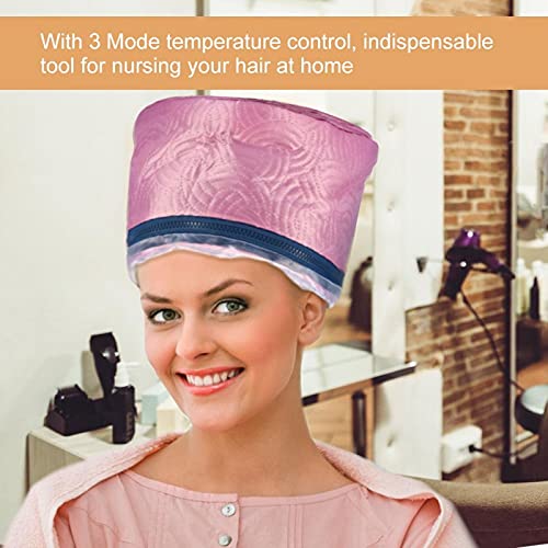 Gorro calefactor de protección contra sobrecalentamiento desmontable Gorro de vaporizador para acondicionamiento profundo para vaporizador de belleza para cuidado térmico del cabello para