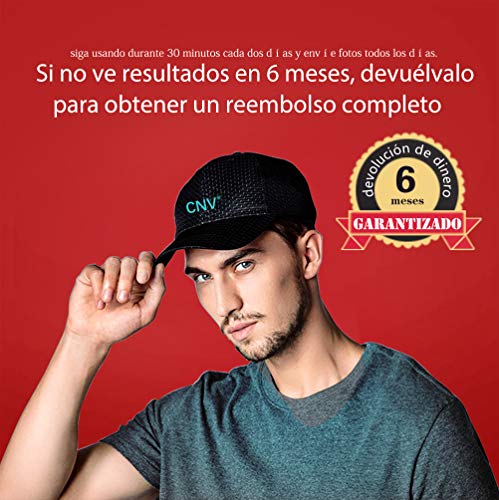 Gorro de terapia láser para el crecimiento del cabello (LLLT),288 láseres para el tratamiento de la pérdida de cabello para hombres y mujeres(Black)