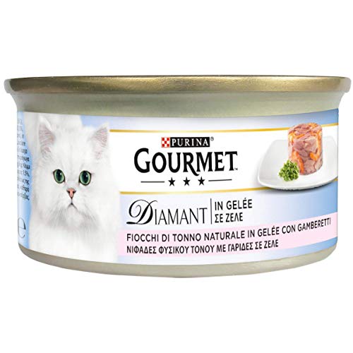 Gourmet - Diamant Copos de Tonno, Gelée con camarones de 85 g, 24 Piezas