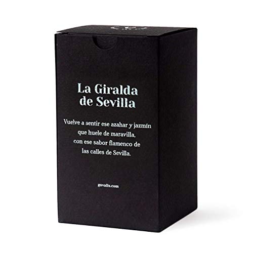 GOVALIS Vela Aromática Giralda de Sevilla | Cera de Soja 100% Natural | 100 Horas, Vela Perfumada Grande en Vaso, Viajes Recuerdos Sevilla, Regalos Originales, Decoración, Yoga, Dormitorio, Baño