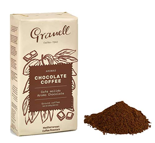 Granell Cafes-1940 Granell - Pack Degustacion Aromas| Cafe Molido 100% Café Arabica - Café Con Un Ligero Toque De Vainilla, Canela, Chocolate O Avellana - Paquetes X 250 Gramos 4 unidades 1000 g