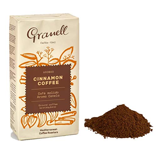 Granell Cafes-1940 Granell - Pack Degustacion Aromas| Cafe Molido 100% Café Arabica - Café Con Un Ligero Toque De Vainilla, Canela, Chocolate O Avellana - Paquetes X 250 Gramos 4 unidades 1000 g