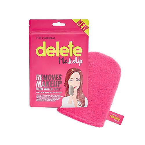 Guante Desmaquillantes Reutilizable Guante para Cara Guante de Microfibra Lavable Hipoalergénico para Quitar Maquillaje Ecológico Sólo Úsalo con Agua para Desmaquillarte Rosado