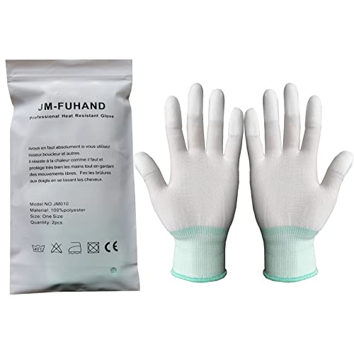 Guante termico peluqueria.Guantes profesionales anticalor para peinar el cabello con alisadores, frizzers y frizzers.(1 par)