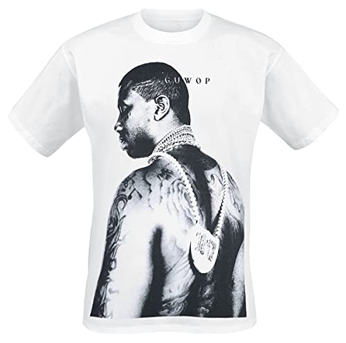 Gucci Mane Sublimated Photo Hombre Camiseta Blanco S, 100% algodón, Regular