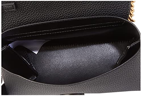 Guess Downtown Chic Mini Xbody Flap, Bolso para Mujer, Negro, Talla única