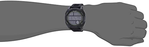 GUESS Men's Stainless Steel Quartz Watch with Silicone Strap, Black, 24 (Model: GW0225G3)