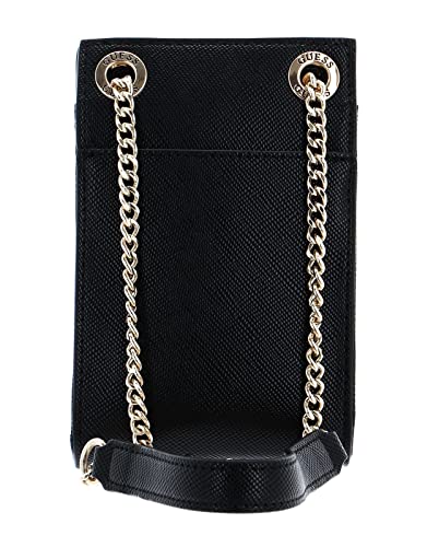 Guess Noelle Mini Chit Chat Phone Bag Black