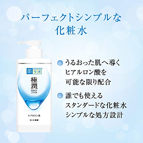 Hada Labo Rohto Hadalabo Gokujun Hyaluronique Lotion Moist Type de pompe 13,5 Fl. Oz. (400ml)