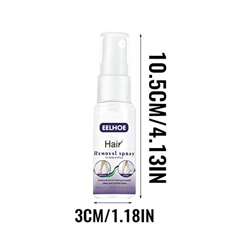 Hair Remover, Spray de Depilación, Hair Removal Spray, Hair Inhibitor, Espuma para Depilación Hair Erase, spray de depilación sin dolor, fórmula suave, Depilatoria Facial, Bikini, Antebrazo