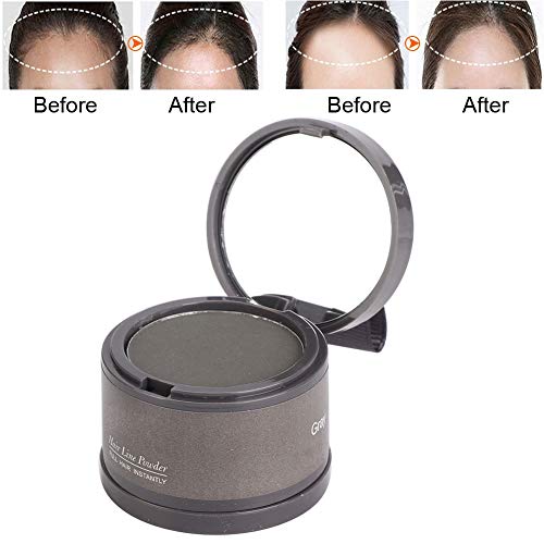 Hairline Powder Hairline Shadow Powder para mujeres y hombres, Hairline Shadow Cover Up Powder Use para rellenar el cabello delgado(Gris)