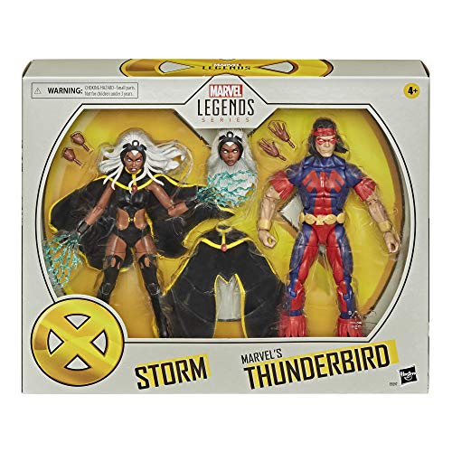 Hasbro Marvel X-Men Series 15-cm Collectible Storm and Marvel’s Thunderbird Action Figure Toys, Ages 4 And Up