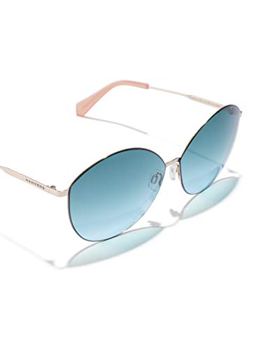 HAWKERS Bessie Gafas de Sol, Rose Gold · Blue Gradient, Talla única Unisex Adulto