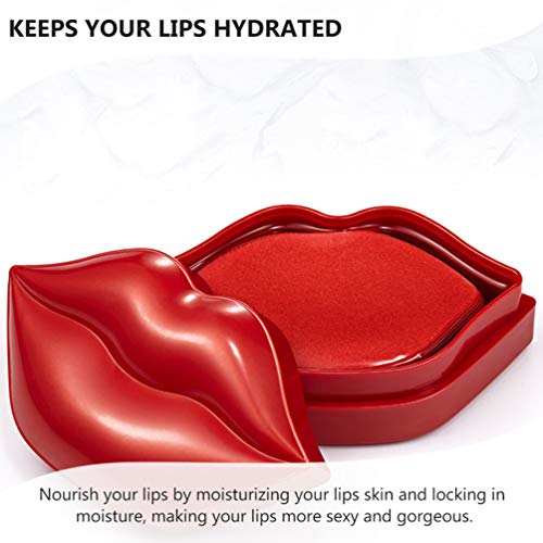 HEALLILY Máscara De Labios Para Dormir Crema Para El Cuidado Máscara De Labios En Gel De Noche Nutritiva e Hidratante Adecuada Para La Belleza Femenina 20Pcs