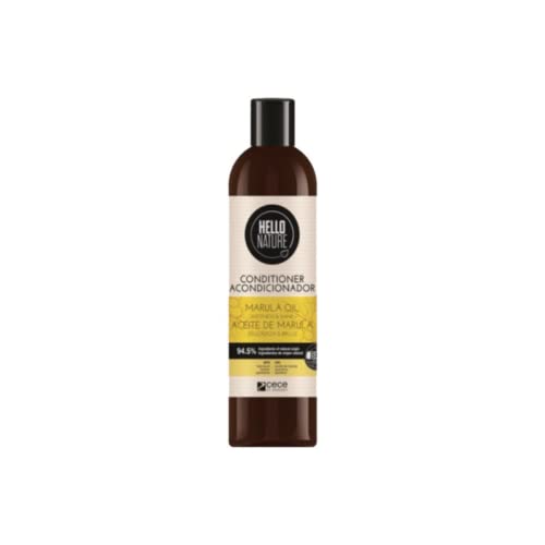 Hello Nature Marula Oil Conditioner | Acondicionador de Aceite de Marula 300 ml | Acondicionador Pelo | Cabellos Deshidratados | Hidratación Profunda| Aporta Brillo y Suavidad