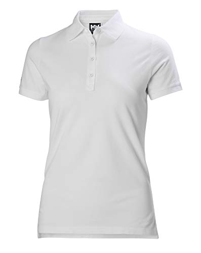 Helly Hansen Crew Pique 2 Camisa Polo, Mujer, Blanco, M