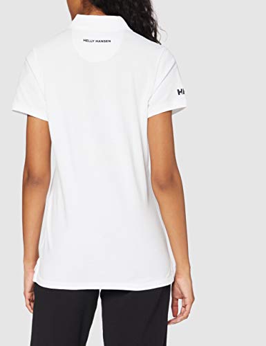 Helly Hansen Crew Pique 2 Camisa Polo, Mujer, Blanco, M