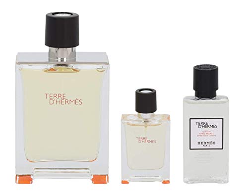 Hermes terre eau de toilette 100ml + eau de toilette 12ml + locion despues del afeitado 40ml