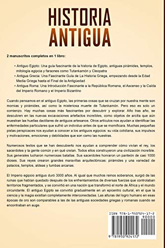 Historia Antigua: Una Guía Fascinante sobre el Antiguo Egipto, la Antigua Grecia y la Antigua Roma